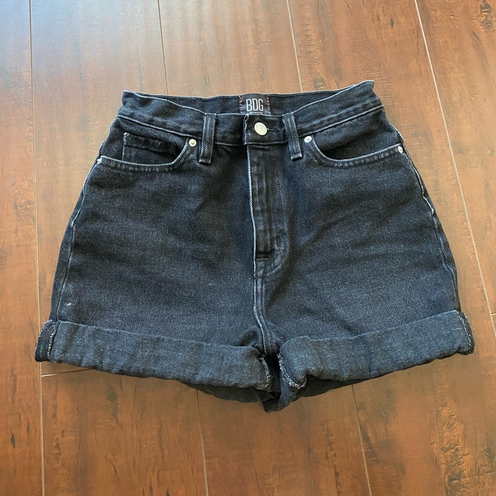 Urban Outfitters Mom High Rise Black Shorts